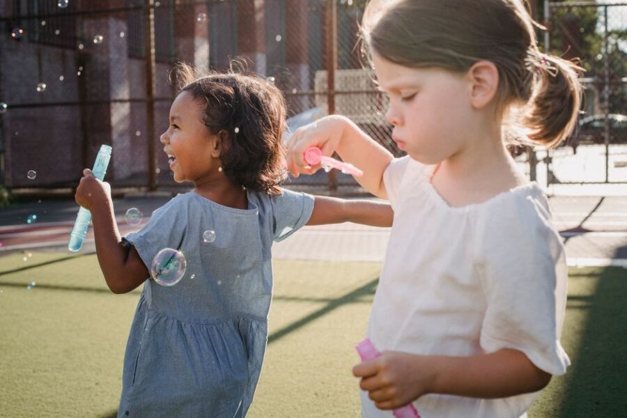 Kids playing together