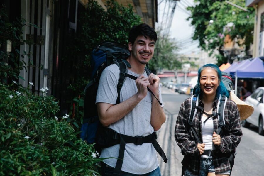 Backpackers op reis