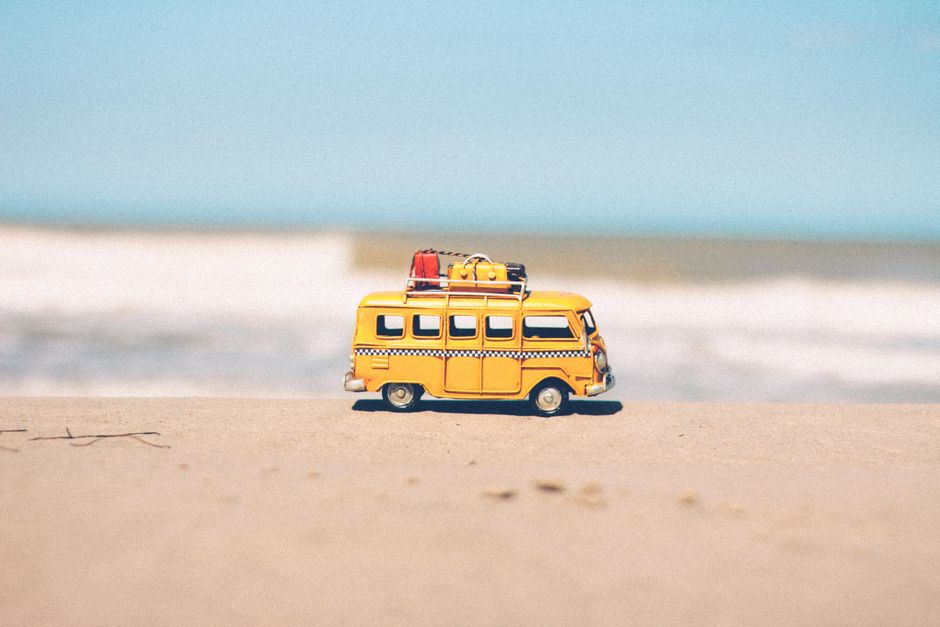 Tijdens een weekendtrip met een koffer
