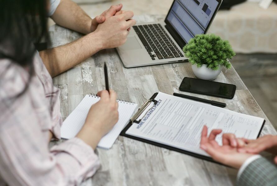 Work and insurance concept